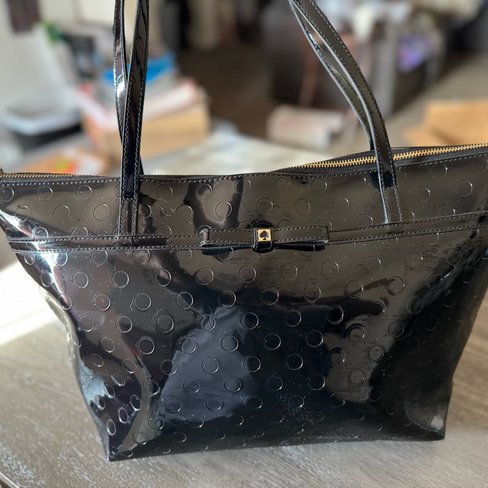 Kate Spade ♠️ Black Bow & Dots Bag